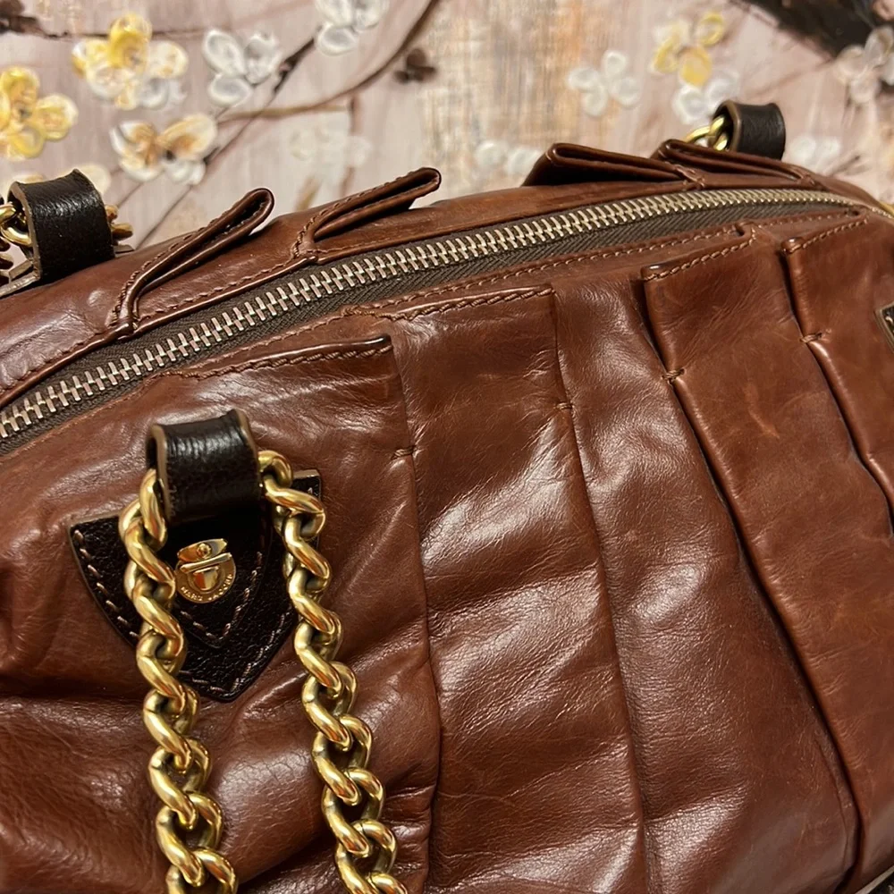 Marc Jacobs Gordon Satchel Handbag In Truffle Leather MSRP $1295 - Picture 13 of 13